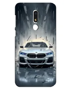 Чехол для Meizu M8 Lite с картинкой «BMW в свете фар»