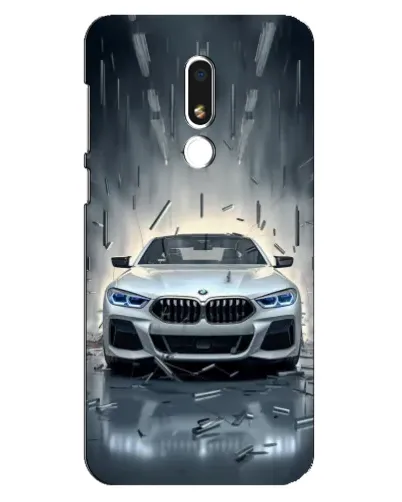 Чехол для Meizu M8 Lite с картинкой «BMW в свете фар»