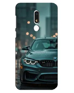 Чехол для Meizu M8 Lite с картинкой «BMW в огнях города»