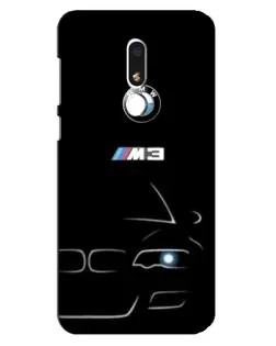 Чехол для Meizu M8 Lite с картинкой «Минималистичный принт BMW M3»