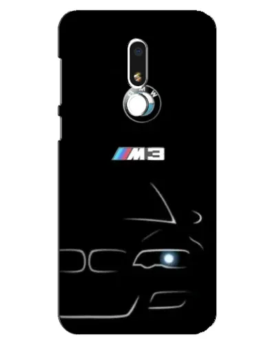 Чехол для Meizu M8 Lite с картинкой «Минималистичный принт BMW M3»