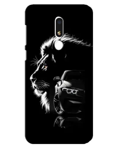 Чехол для Meizu M8 Lite с картинкой «BMW и лев»