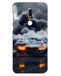 Чехол для Meizu M8 Lite с картинкой «BMW в дыму»