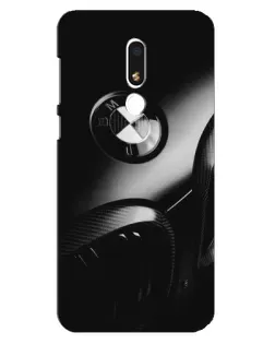 Чехол для Meizu M8 Lite с картинкой «Эмблема BMW — макро»