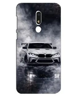 Чехол для Meizu M8 Lite с картинкой «BMW сквозь туман»