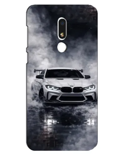 Чехол для Meizu M8 Lite с картинкой «BMW сквозь туман»