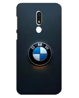 Чехол для Meizu M8 Lite с картинкой «Логотип BMW — минимализм»