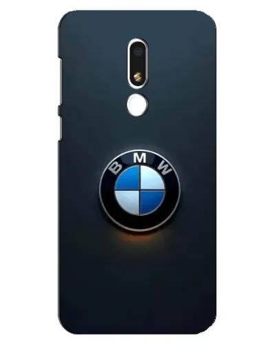 Чехол для Meizu M8 Lite с картинкой «Логотип BMW — минимализм»