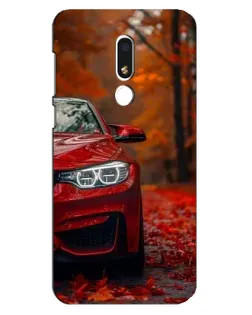 Чехол для Meizu M8 Lite с картинкой «Осенняя BMW M4»