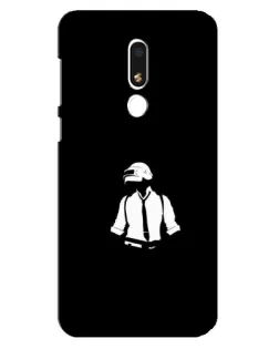 Чехол для Meizu M8 Lite с картинкой «PUBG — белый шлем»