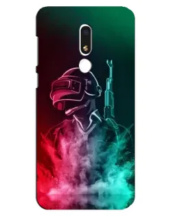 Чехол для Meizu M8 Lite с картинкой «PUBG — огненный воин»
