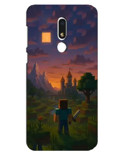 Чехол для Meizu M8 Lite с картинкой «Стив у башни» Чехол для Meizu M8 Lite с картинкой «Стив у башни»