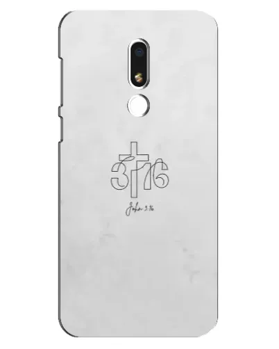 Чехол для Meizu M8 Lite с картинкой «Иоанна 3:16 Крест»