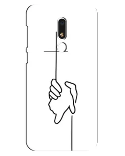 Чехол для Meizu M8 Lite с картинкой «Рука держит»