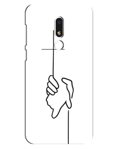 Чехол для Meizu M8 Lite с картинкой «Рука держит»