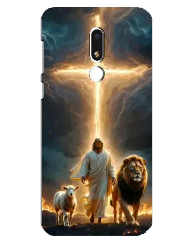 Чехол для Meizu M8 Lite с картинкой «Лев Иуды и Свет»