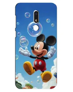 Чехол для Meizu M8 Lite с картинкой «Mickey и мыльные пузыри»