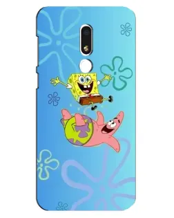 Чехол для Meizu M8 Lite с картинкой «Спанч Боб и Патрик»