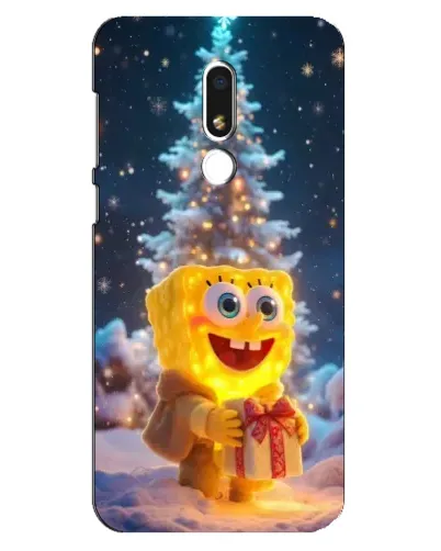 Чехол для Meizu M8 Lite с картинкой «Рождественский Спанч Боб» Чехол для Meizu M8 Lite с картинкой «Рождественский Спанч Боб»