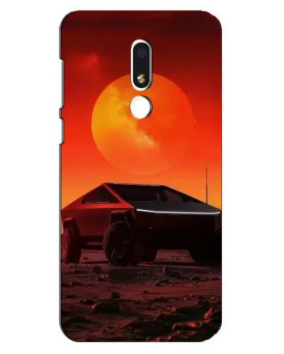 Чехол для Meizu M8 Lite с картинкой «Cybertruck на Марсе»