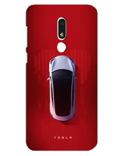 Чехол для Meizu M8 Lite с картинкой «Tesla Top View»