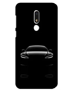 Чехол для Meizu M8 Lite с картинкой «Силуэт Tesla Night»