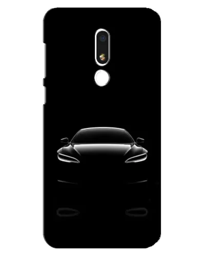 Чехол для Meizu M8 Lite с картинкой «Силуэт Tesla Night»