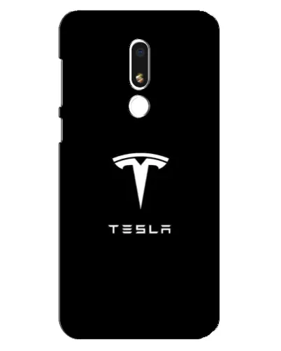Чехол для Meizu M8 Lite с картинкой «Tesla White Logo»