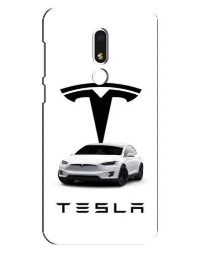 Чехол для Meizu M8 Lite с картинкой «Tesla White Style»