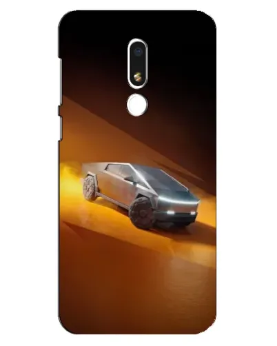 Чехол для Meizu M8 Lite с картинкой «Cybertruck в пустыне»
