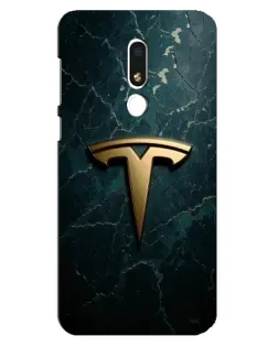 Чехол для Meizu M8 Lite с картинкой «Мраморная Tesla Gold»