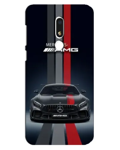 Чехол для Meizu M8 Lite с картинкой «Mercedes — белый карбон»