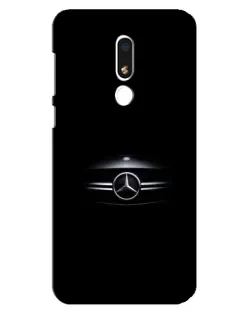 Чехол для Meizu M8 Lite с картинкой «Mercedes — абстрактные линии»