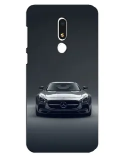 Чехол для Meizu M8 Lite с картинкой «Mercedes на черном»