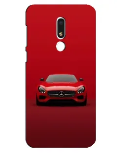 Чехол для Meizu M8 Lite с картинкой «Красный Mercedes AMG»
