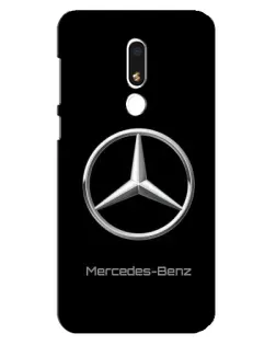 Чехол для Meizu M8 Lite с картинкой «Mercedes Silver Logo»