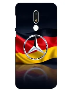 Чехол для Meizu M8 Lite с картинкой «Mercedes — флаг Германии»