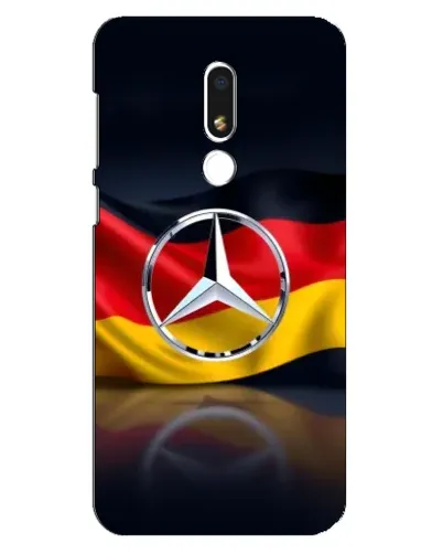 Чехол для Meizu M8 Lite с картинкой «Mercedes — флаг Германии»