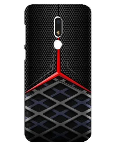 Чехол для Meizu M8 Lite с картинкой «Mercedes Carbon Grid»