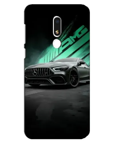 Чехол для Meizu M8 Lite с картинкой «Темный Mercedes AMG»