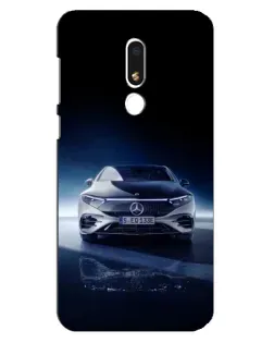 Чехол для Meizu M8 Lite с картинкой «Ночной Mercedes EQ»