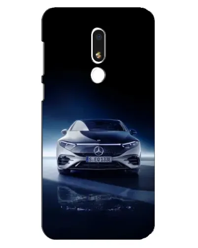 Чехол для Meizu M8 Lite с картинкой «Ночной Mercedes EQ»