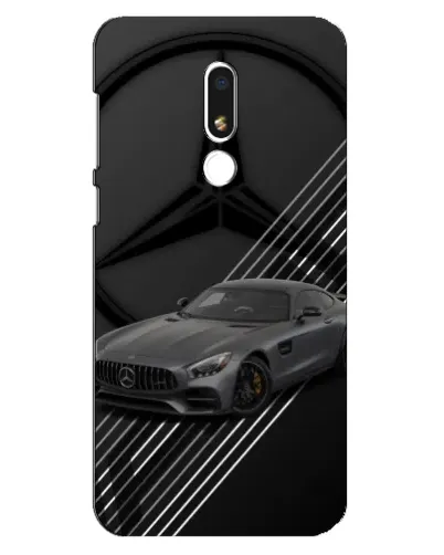 Чехол для Meizu M8 Lite с картинкой «Mercedes AMG — графика»