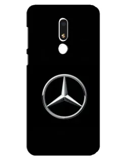 Чехол для Meizu M8 Lite с картинкой «Mercedes классический лого»