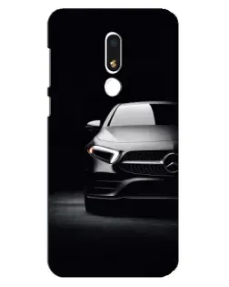 Чехол для Meizu M8 Lite с картинкой «Свет фар Mercedes»