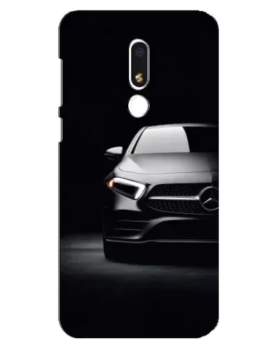 Чехол для Meizu M8 Lite с картинкой «Свет фар Mercedes»