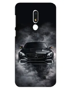Чехол для Meizu M8 Lite с картинкой «Mercedes в дыму»