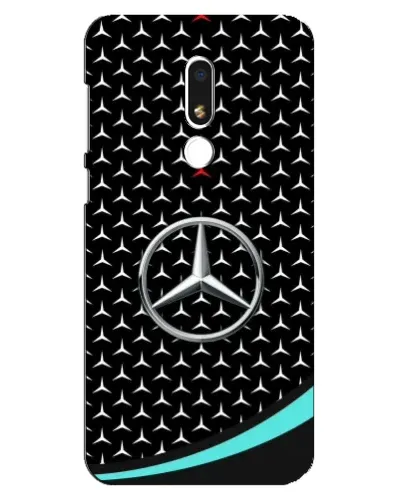 Чехол для Meizu M8 Lite с картинкой «Mercedes — бирюзовый акцент»