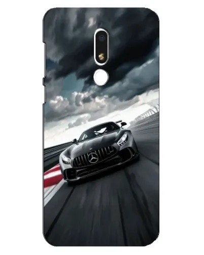Чехол для Meizu M8 Lite с картинкой «Гоночный Mercedes AMG»