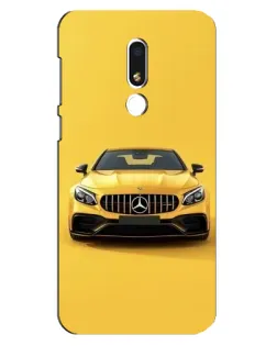 Чехол для Meizu M8 Lite с картинкой «Желтый Mercedes GT»
